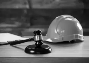 Dos hombres y una mujer directivos de empresa en una oficina delante de un ordenador